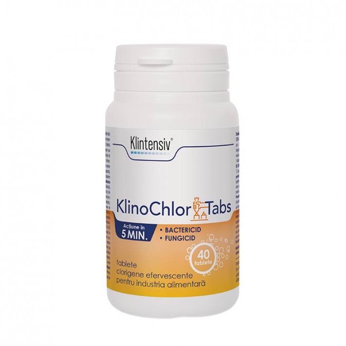 Tablete KLINTENSIV® KlinoChlor Tabs efervescente clorigene, 40 tablete