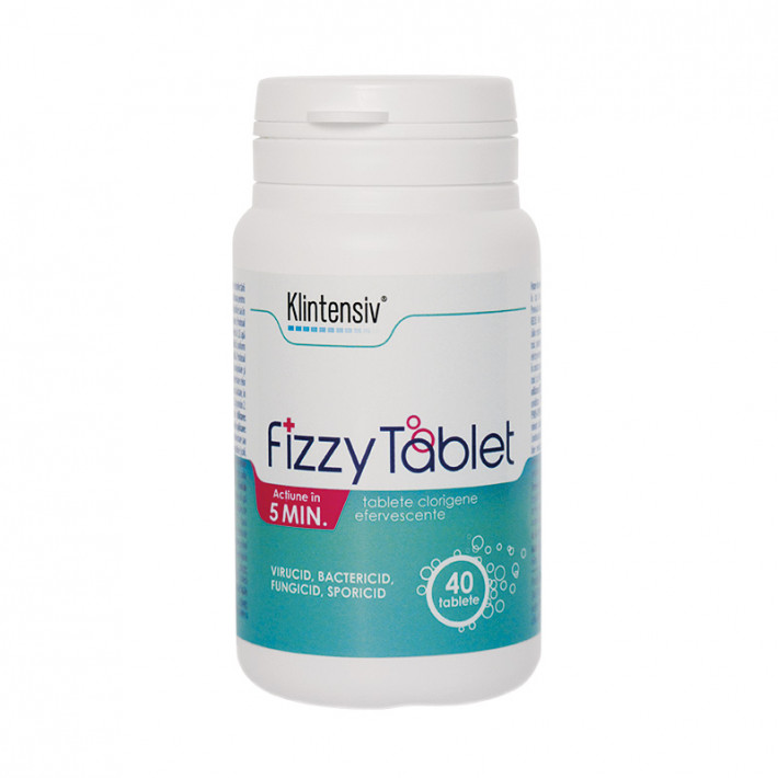 Dezinfectant KLINTENSIV® Fizzy Tablet clorigen, 40 tablete